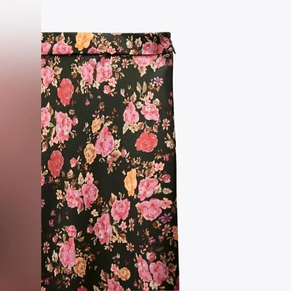 ZARA FLORAL PRINT SKIRT - Picture 10 of 10